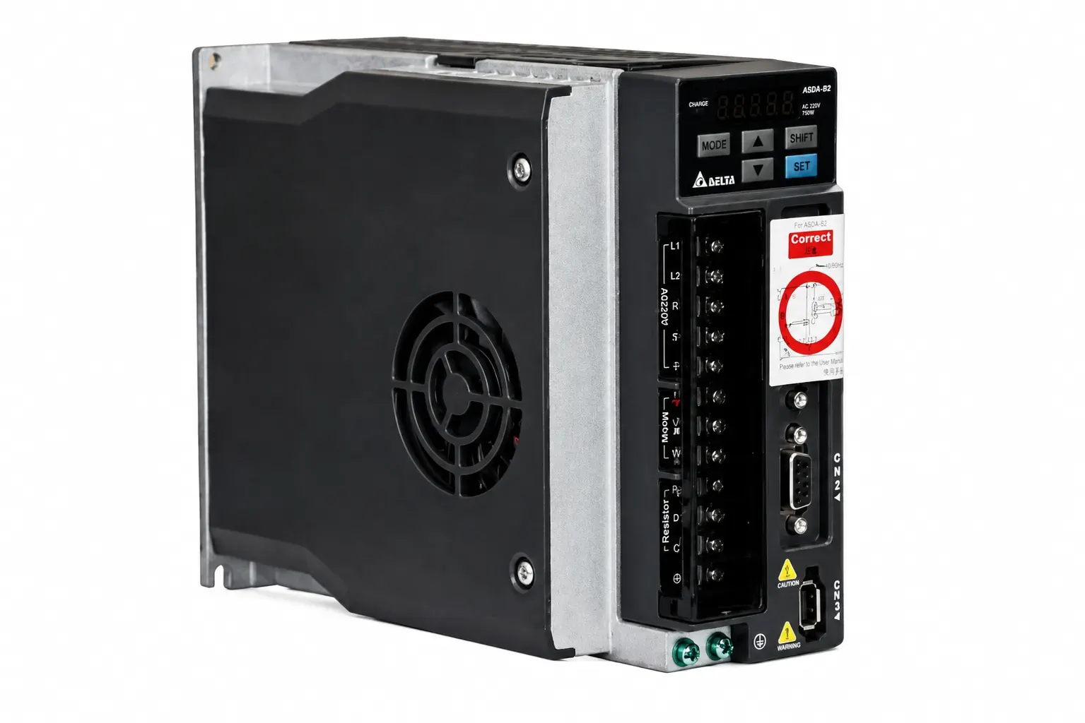 سروو درایو دلتا ASD-B2-0721-B نمای کامل