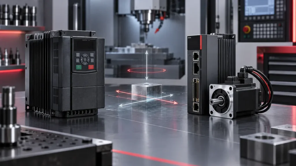 اینورتر یا سروو درایو برای CNC؛ مقایسه سیستم‌های کنترل موتور