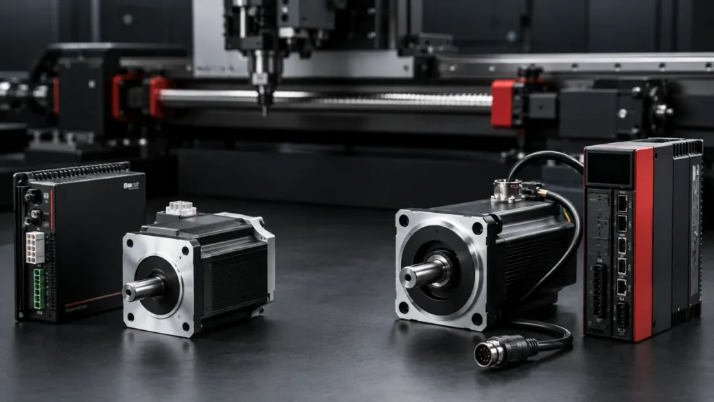 مقایسه سروو موتور و استپر موتور برای دستگاه CNC